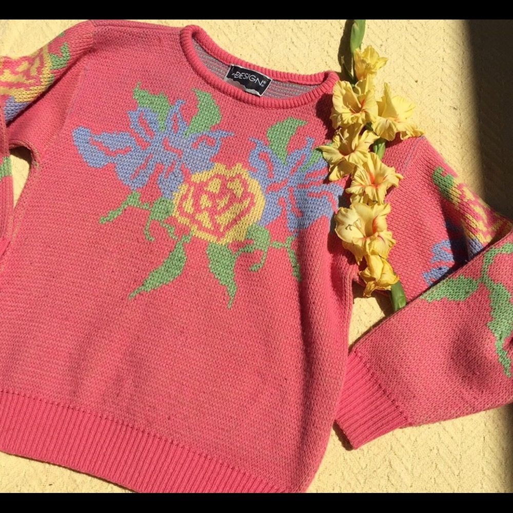 Vintage 80s pastel sweater